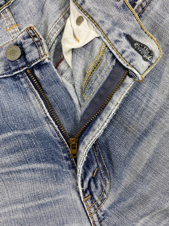 Ripped Vintage Levi's 702 Jeans 34x32.5 Denim JN … - image 5