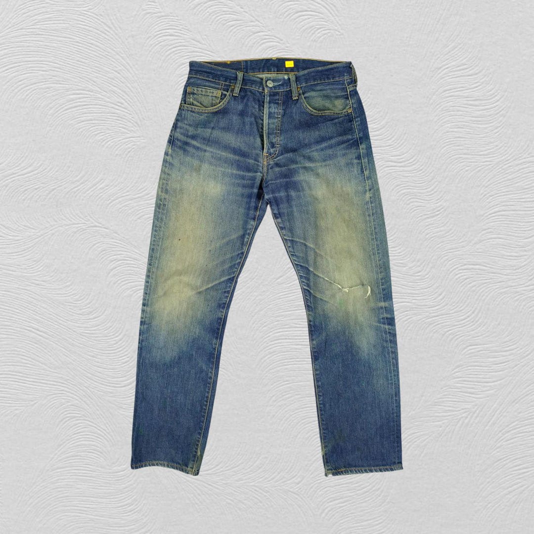 31x32 90s Vintage Levi's 501 Dirty Distressed Whisker Denim