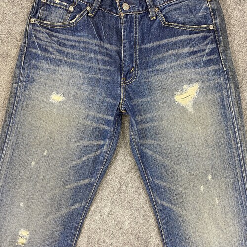 Vintage shops Levi's 517 Flare Bootcut Jeans 31x34 Distressed Blue Denim Red Tab Faded Denim Grunge Style Vintage Denim Unisex Jeans
