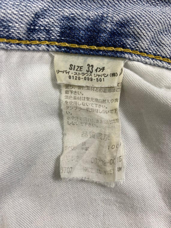 Ripped Vintage Levi's 702 Jeans 34x32.5 Denim JN … - image 7