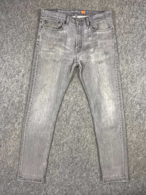 35x32.5 Vintage Levi's 508 Jeans Light Grey Wash … - image 1
