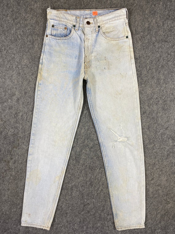 Vintage Levi es Jeans 28x32,5 Hellblau Wash Denim Red Tab Faded 