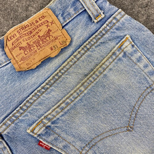 90's Vintage Levi's 501 USA Jeans 32x30.5 Light Blue Wash Denim Red Tab Faded shops Denim Grunge Style Vintage Denim Unisex Jeans