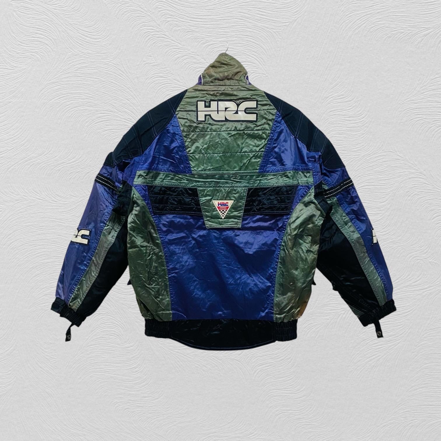 ヴィンテージ HRC ホンダ レーシング パッド入りジャケット ライダース