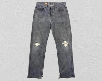 Vintage Levi's 501 Jeans: 80s Grey Denim, Made in USA (32x32) - Etsy