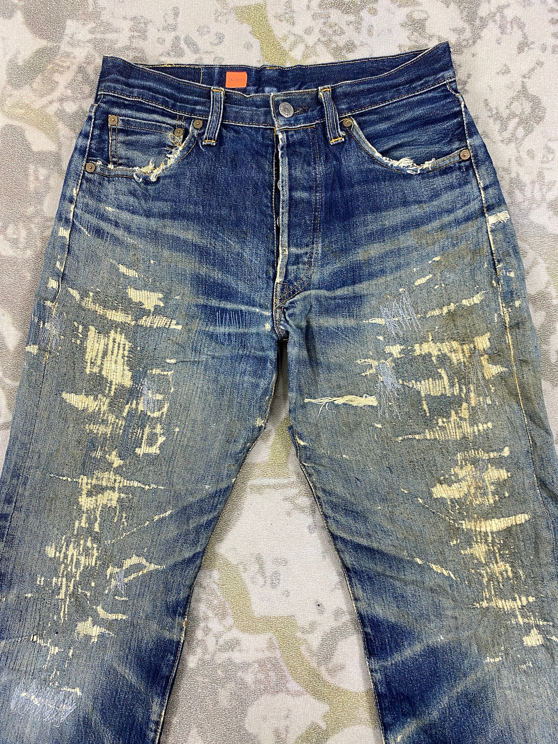 29x29 Selvedge Distressed Blue Vintage Levi's 501 Big E 29x29 Selvedge Distressed Blue Vintage Levi's 501 Big E