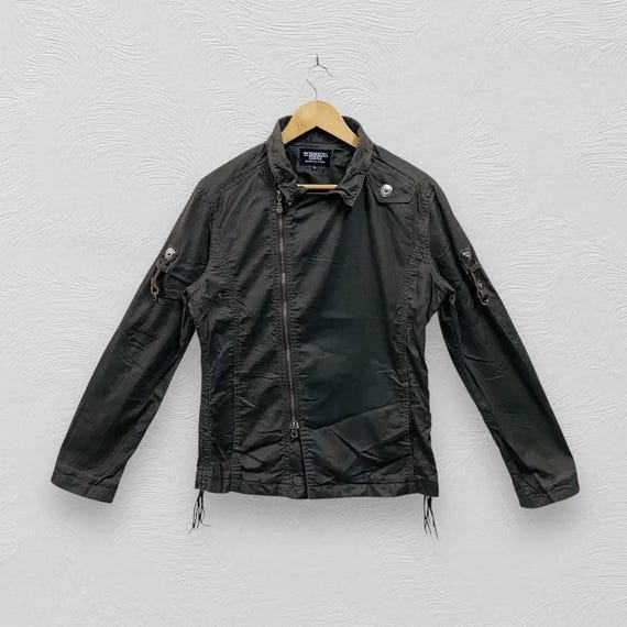 ジャケット・アウター 00s tornado mart jacket japanese label Tornado Mart Early 00s Fur Collar Python-Print Trucker Denim