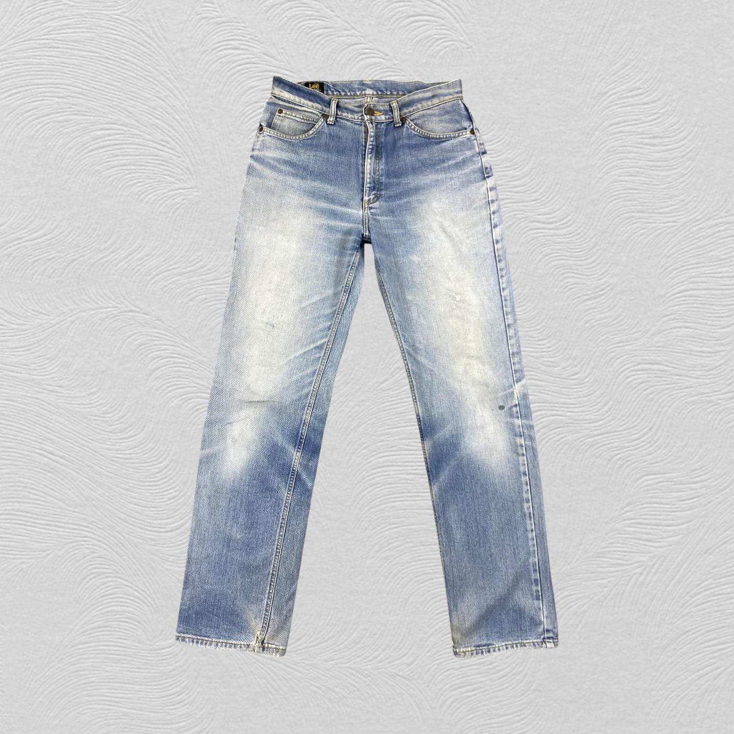 31x33 Light Blue Wash Vintage Lee Riders Jeans Denim JN2764 Blue