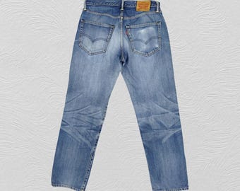 LEVI’S 501 – FADED, WORN & PATCHED / ’89 29x29.5 Distressed Blue Vintage Levi's 508 Jeans Denim