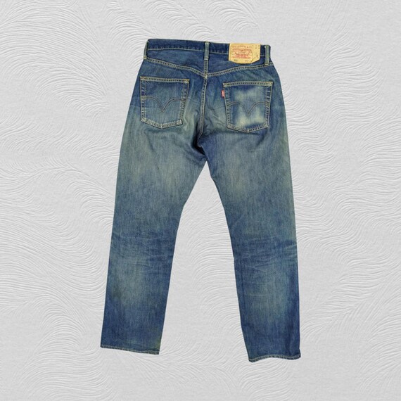 31x32 90s Vintage Levi's 501 Dirty Distressed Whisker Denim