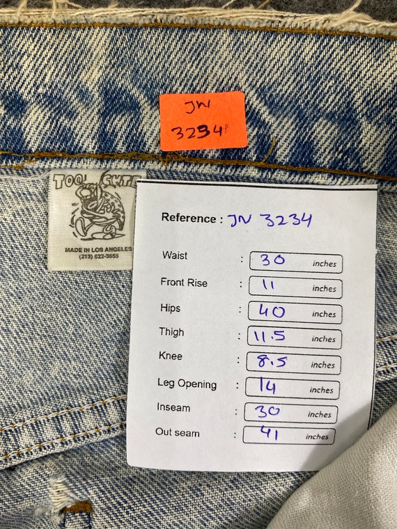 30x30 Vintage Levis Orange Tab Jeans - JN3234 Blu… - image 4