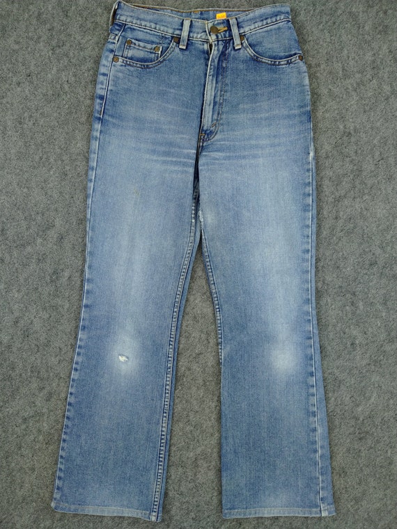Faded Blue Monogram Patch Jeans - Ready to Wear