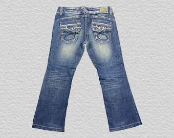 Vintage 40s Cant Bust Em Gold Label California Denim Hickory