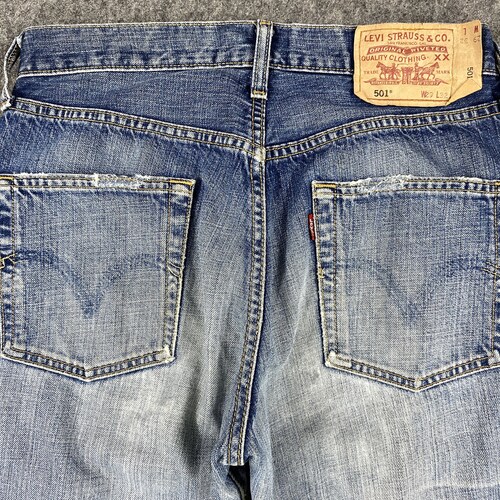 Vintage Levi's shops 501 Jeans 29x27.5 Blue Distressed Denim Red Tab Faded Denim Grunge Style Vintage Denim Unisex Jeans