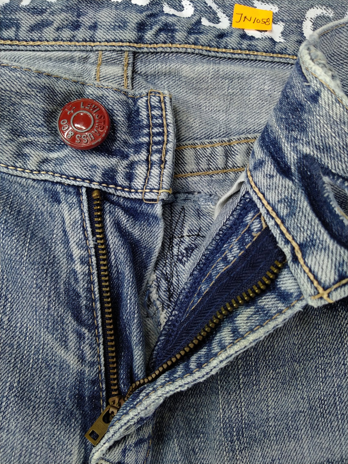 Vintage Levi's 502 Jeans 32x30 Light Wash Denim Red Tab | Etsy