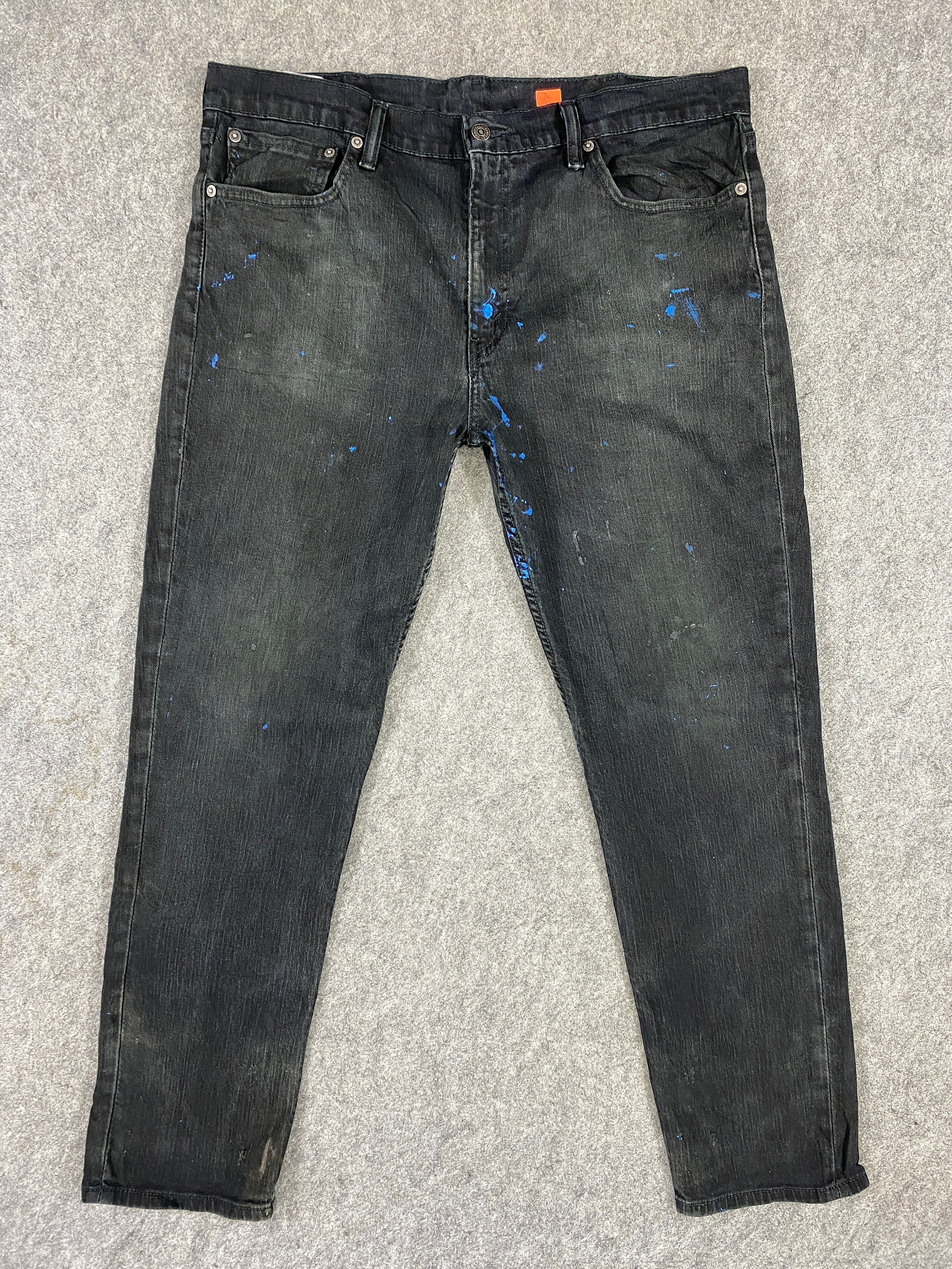 511 Jeans 38x30 Black Denim Red Tab 