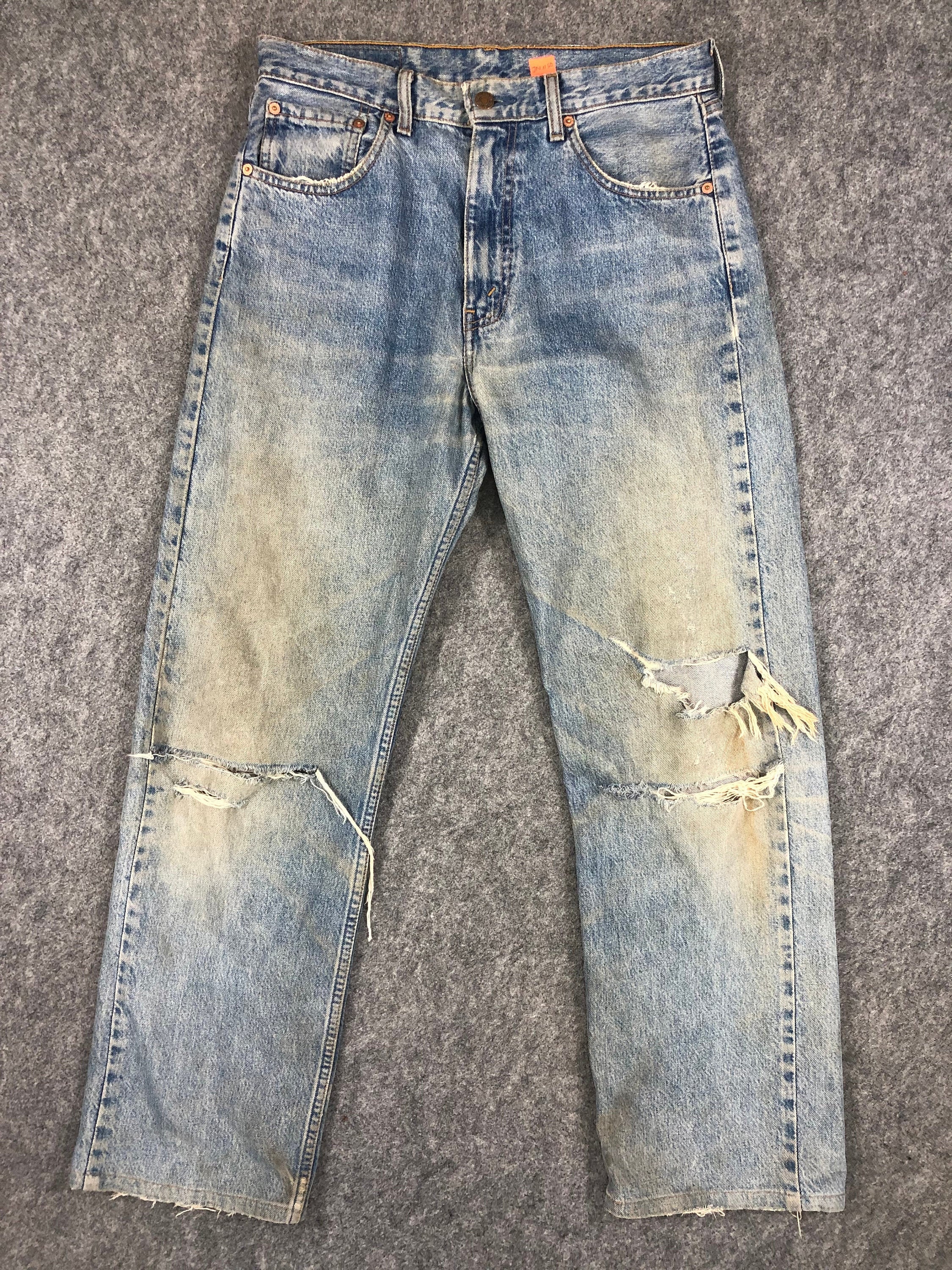 Vintage Levi's 512 Light Wash Jeans 32x30 Denim Red Tab - Etsy