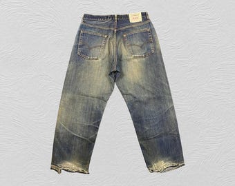 Size 33x29 Vintage Levis 569 Loose Straight Leg Jeans Distressed