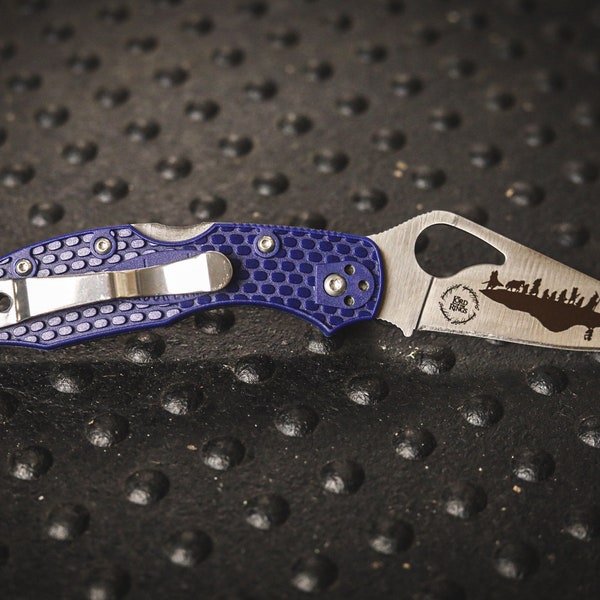 Customized Knife | Spyderco Byrd Meadowlark | Spyderco Knives | EDC Gear | Gift for Him | Folding Knife | Bushcraft Gear | Custom Name