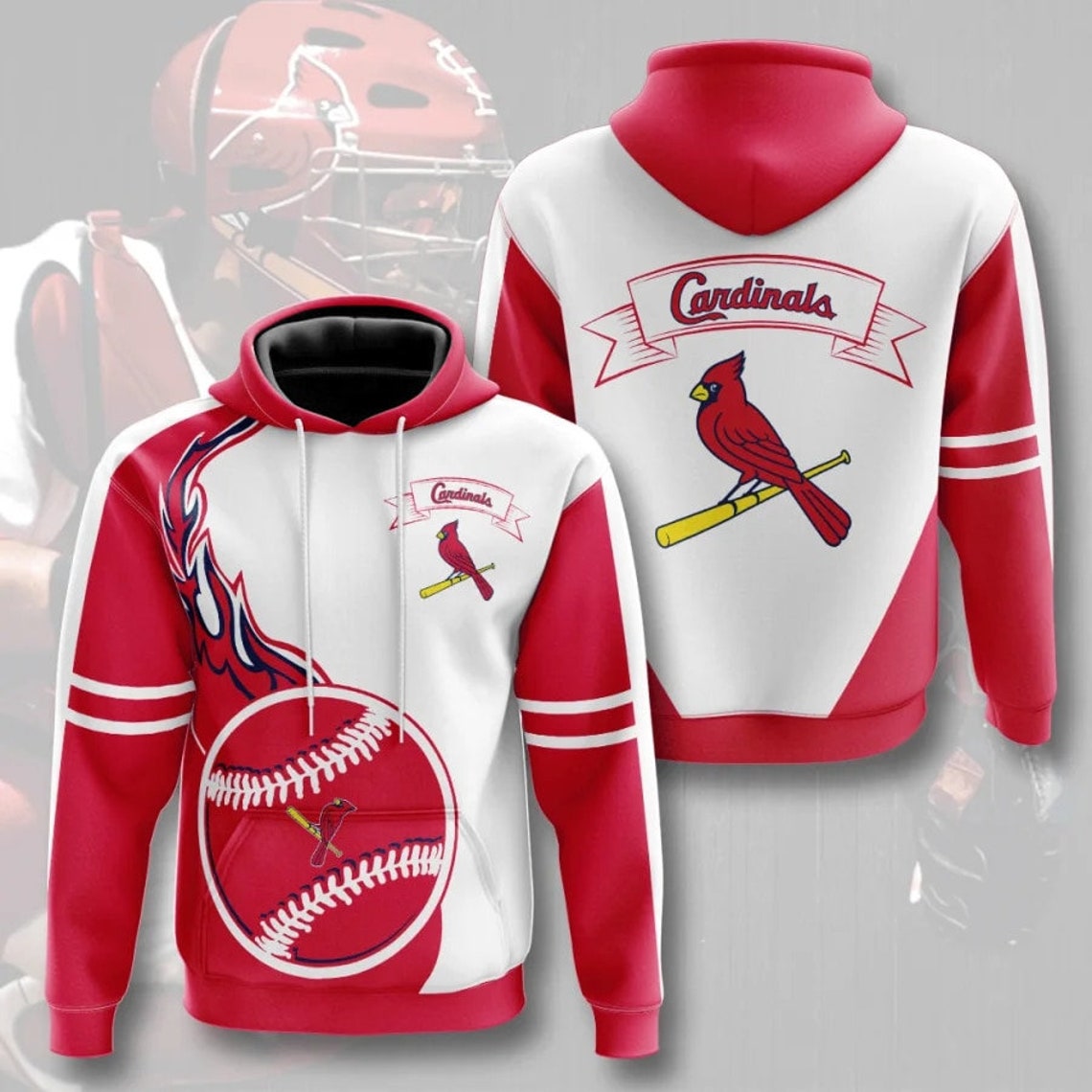 St. Louis Cardinals Hoodies 3D NEW Hoodies & Sweatshirts Etsy