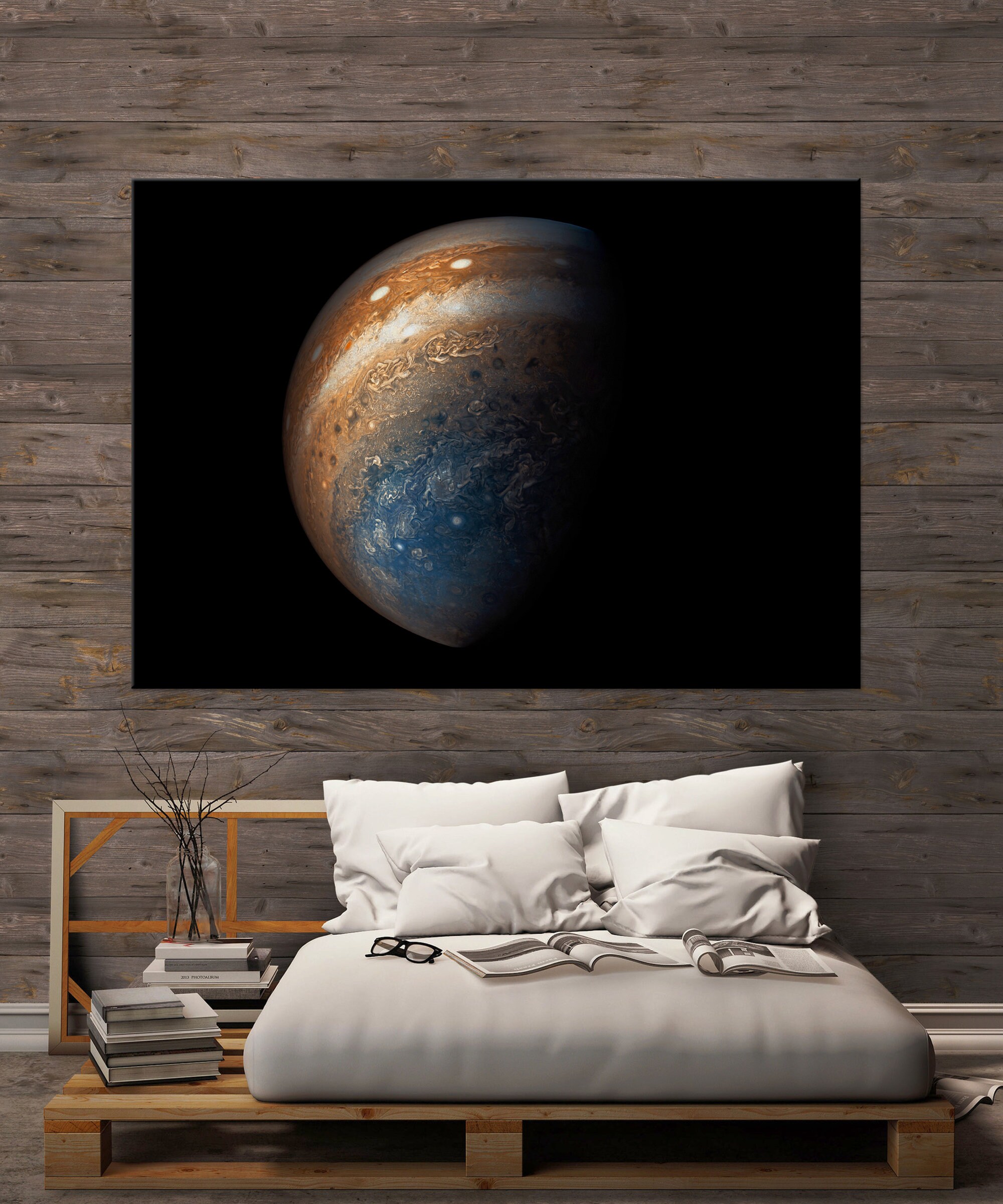 Space Wall Art Jupiter Canvas Print Wall Decor Jupiter Etsy UK