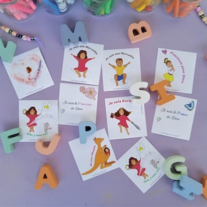 Stickers autocollant 'Je suis Aimée' 'Je suis un Prince de Dieu' 'Je  suis une merveille'