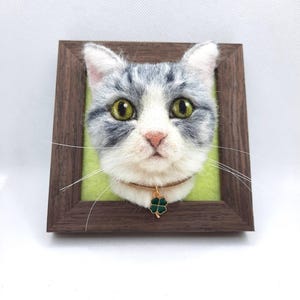 Needlefelted animal, cat, wool felt cat, cat decoration