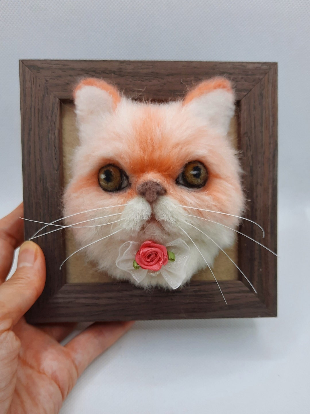 Needlefelted Animal Cat Wool Felt Cat Cat Decoration Etsy