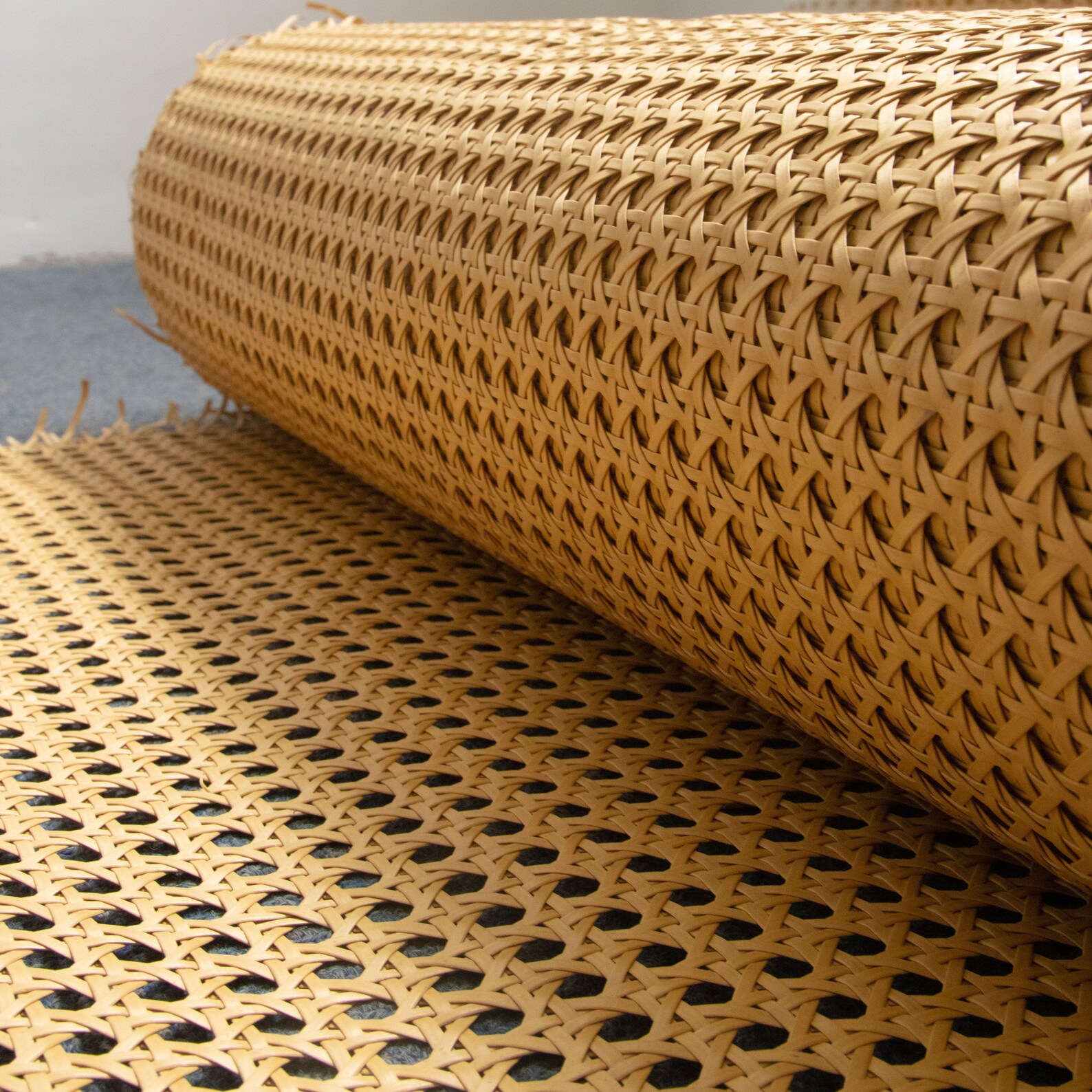 Natural Rattan / Cane webbing standard size fine open / Etsy