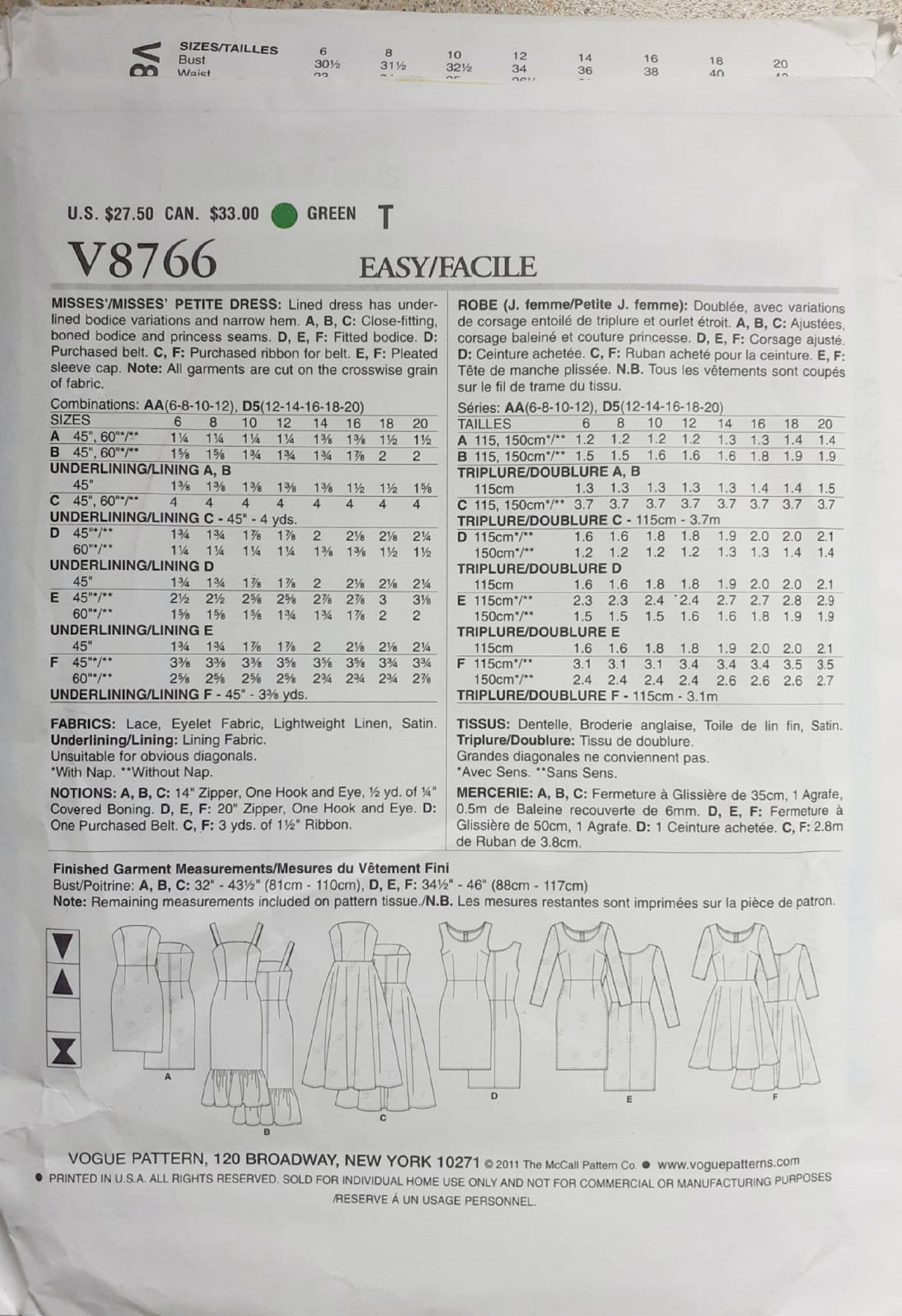 Very Easy Vogue Sewing Patterns, Vogue Dress Patterns, Jumpsuit Pattern