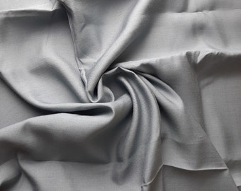 Vintage grijze metallic voeringstof - retrotextiel (103 x 495 cm)