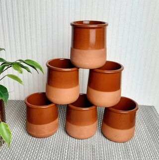 Portmeirion Barattolo Ermetico Botanic Garden 10 Cm – Terracotta Con Coperchio In Legno E Guarnizione In Gomma – Lavabile In Lavastoviglie (Base) – Motivo Viola Del Pensiero