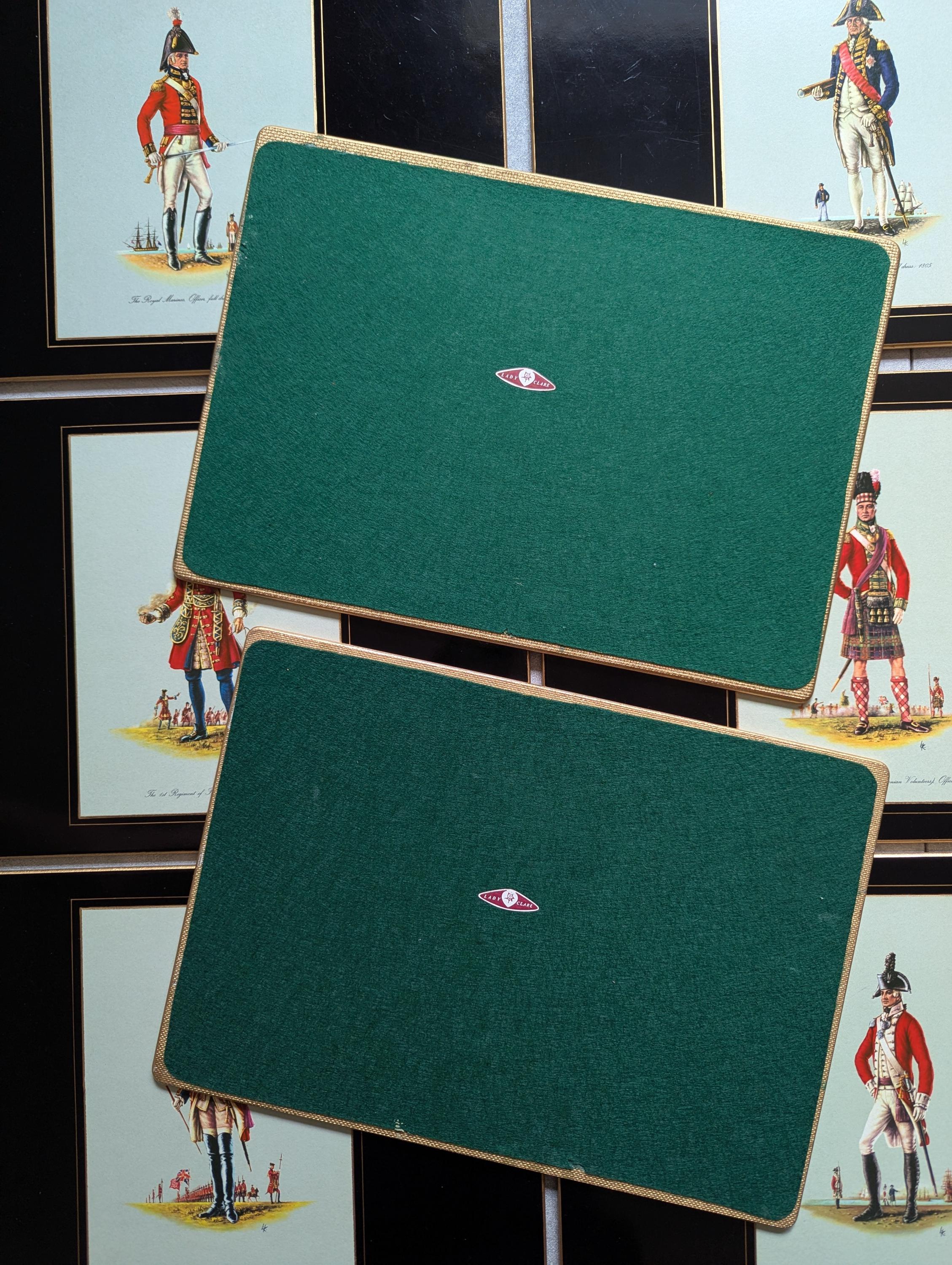 Rare Extra Large Lady Clare Hard Placemats or Hotplates British