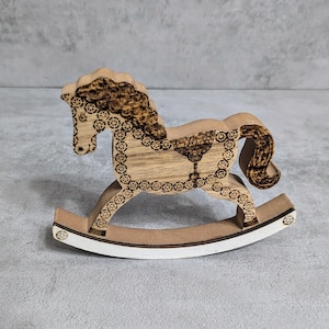 Vintage Decorative Rocking Horse, Nursery room Decoration Handmade