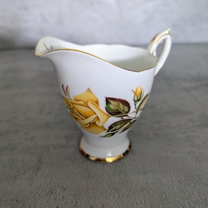 Royal Standard Sunset Milk Jug, Vintage gold edged milk cream jug