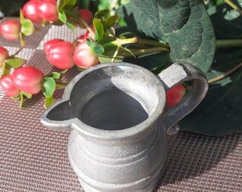 Vintage Pewter Miniature Jug, 1972 Craftsman Decor