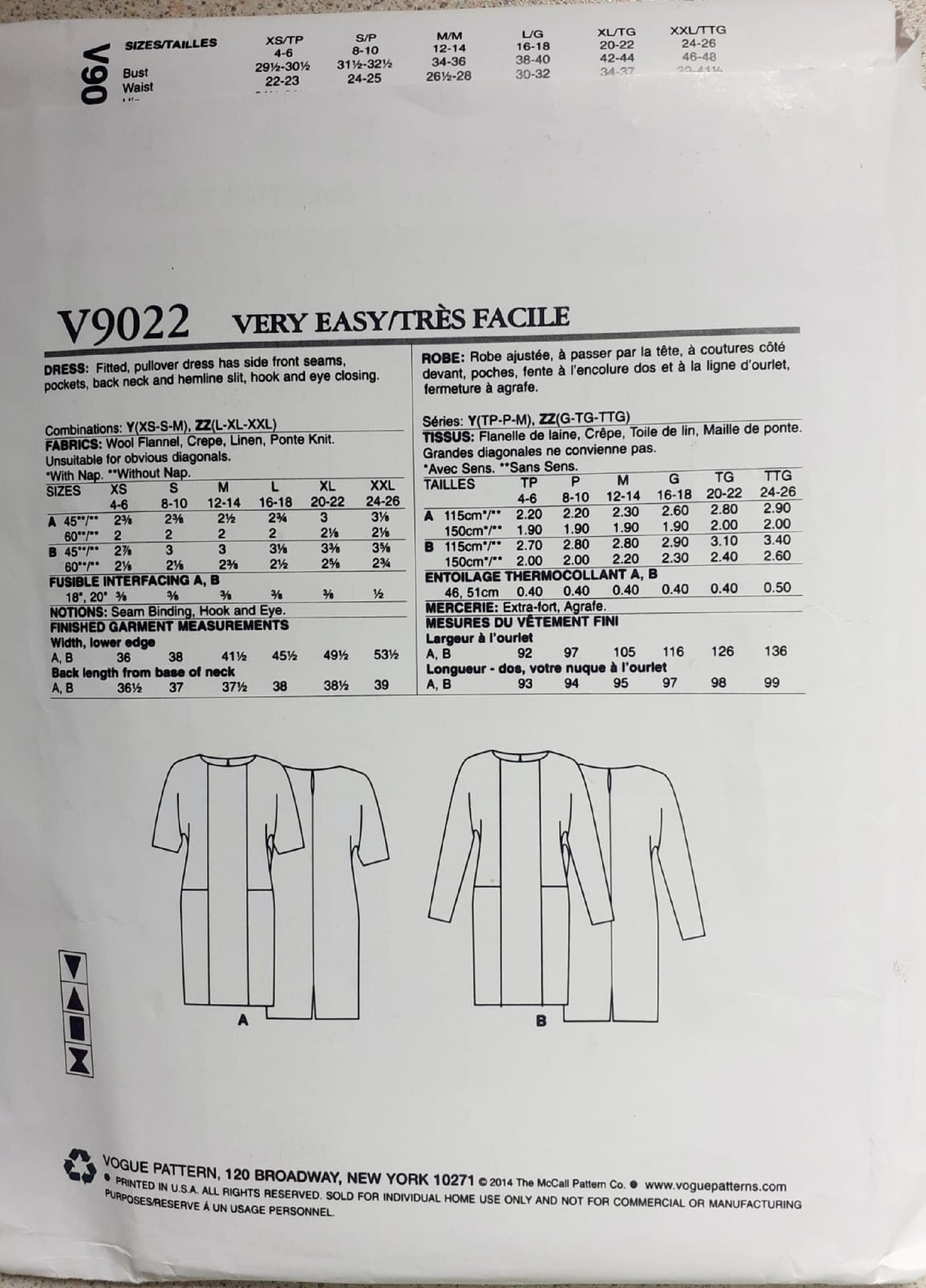 Very Easy Vogue Sewing Patterns, Vogue Dress Patterns, Jumpsuit Pattern