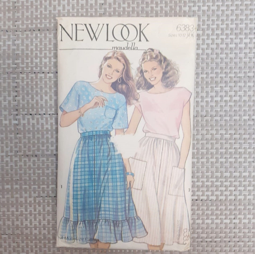 Vintage Sewing Pattern New Look Moudella 6383 Top Size 10-14 - Etsy