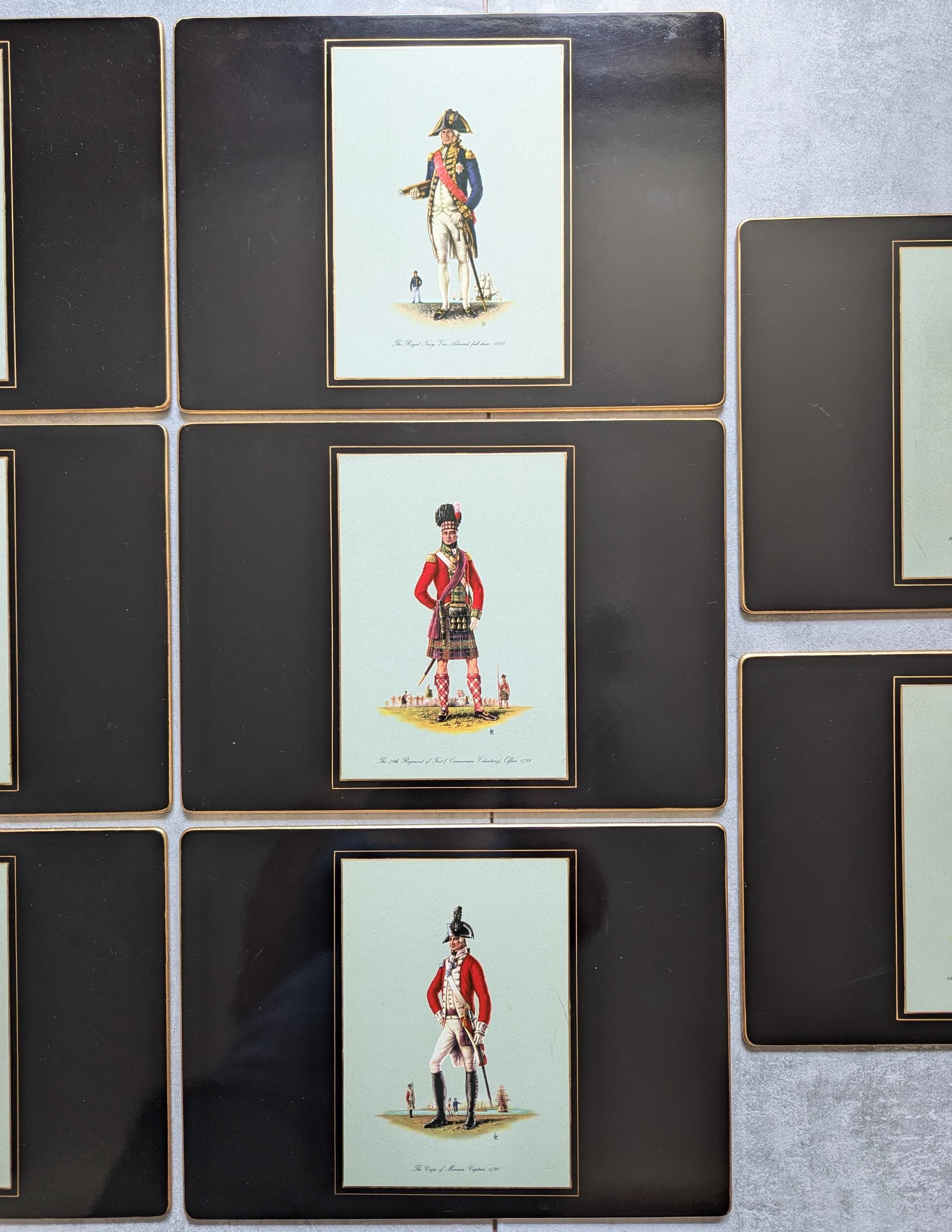 Rare Extra Large Lady Clare Hard Placemats or Hotplates British