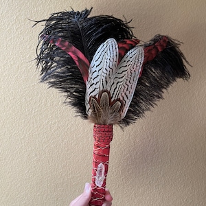Smudge Wand, Smudging Fan, Smudging, Witch Wand, Cleansing Fan, Altar Ritual, Shamanic Tool