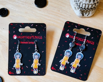 Coraline Fanart Handmade Earrings