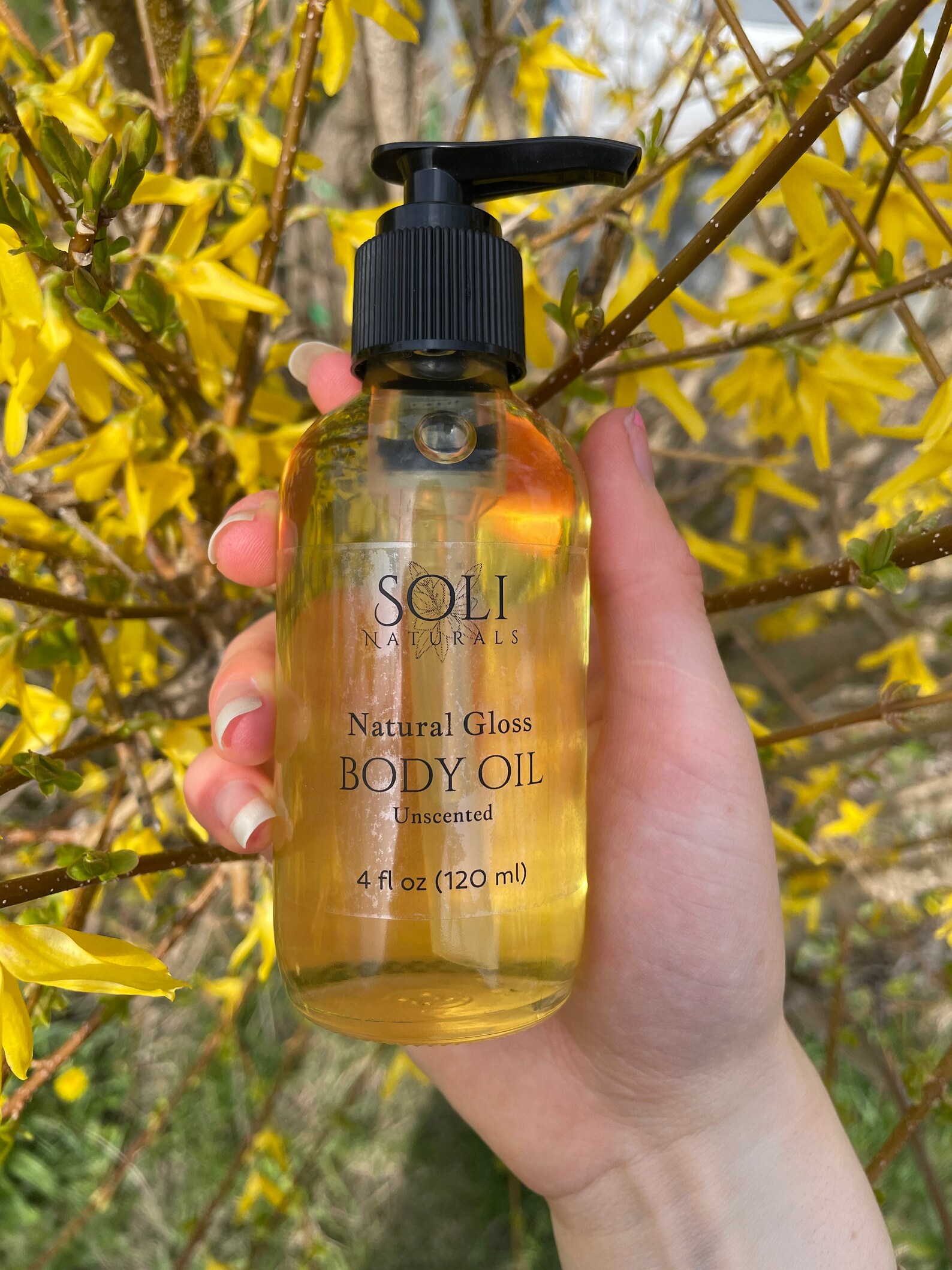 Natural Gloss Body Oil Quick Absorbing Unscented Body Oil Etsy