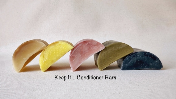 Conditioner Bars: 1 and 2.5 oz Bars, Botanical Rich Hair Care Varieties, Rinse Off Conditioner Bars, Plastic Free Natural Hair Care