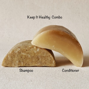 Keep It Healthy: Shampoo and Conditioner Bars, For Dry or Full Body Hair, Daily Use, No Lye, Shampoo and Conditioner Bars Combo,