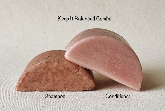 Keep It Balanced: Shampoo and Conditioner Bars, Regular Hair, Daily Use, No Lye, Shampoo and Conditioner Bars Combo, 1oz &  2.5oz sets