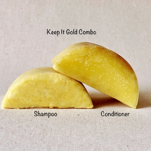 Keep It Gold: Shampoo and Conditioner Bars for Blonde Hair- 1+oz or 2.5oz sets