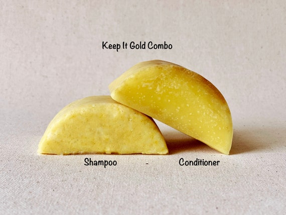 Keep It Gold: Shampoo and Conditioner Bars for Blonde Hair- 1+oz or 2.5oz sets