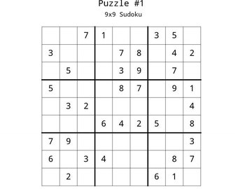 Sudoku Etsy
