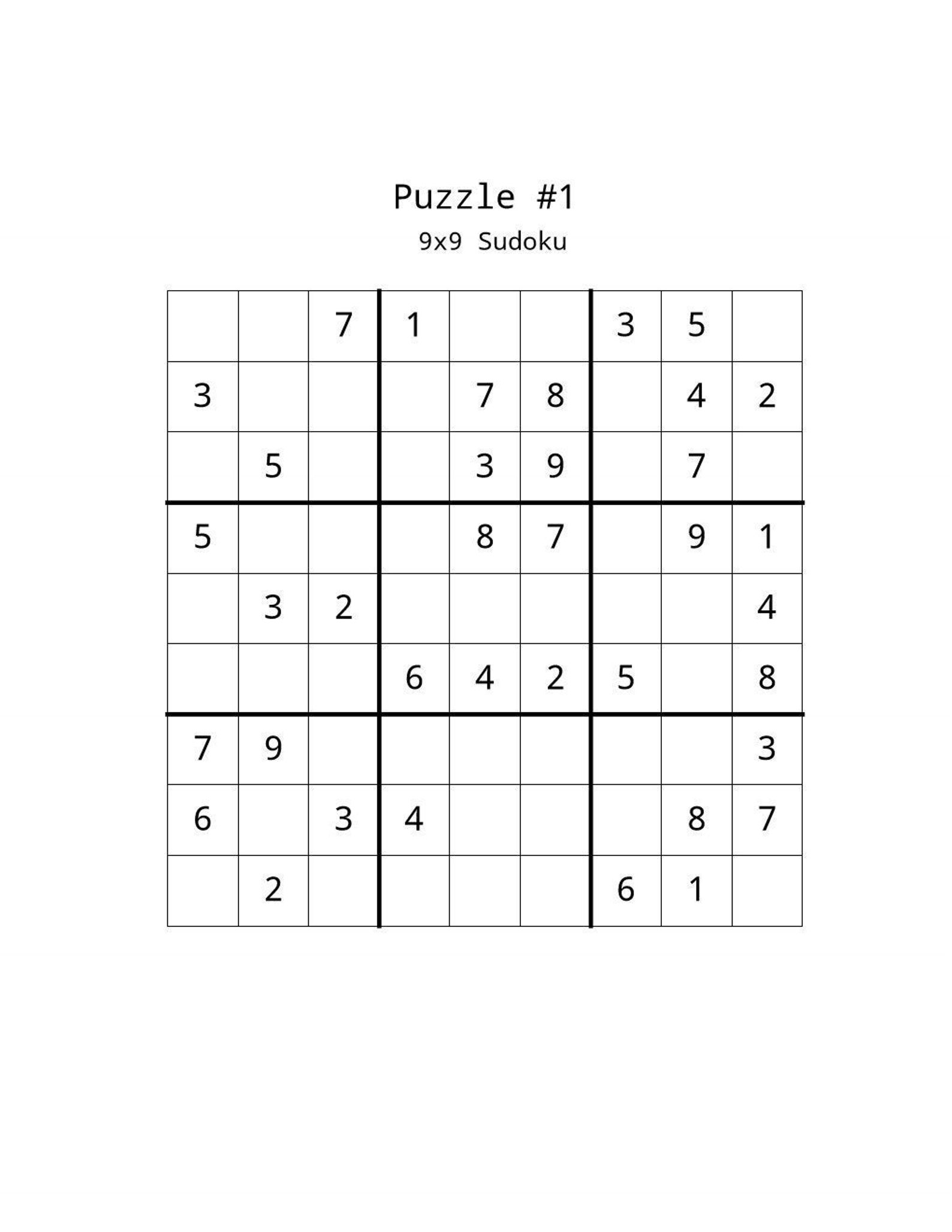 500 9x9 sudoku puzzles vol 1 etsy