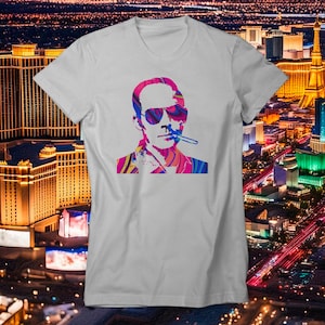 Hunter S Thompson Psychedelic Silhouette Women&#39;s T-Shirt